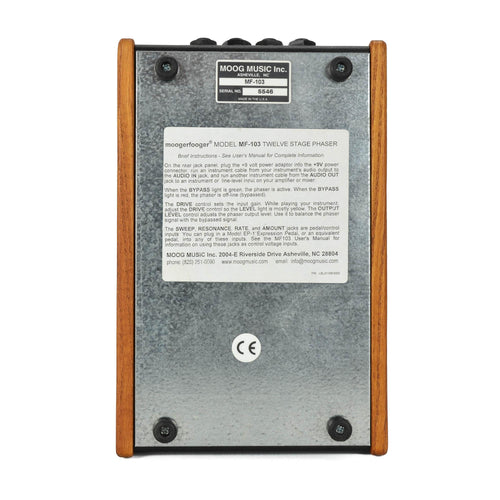 Moog MF-103 12 Stage Phaser - No Power Supply - Used