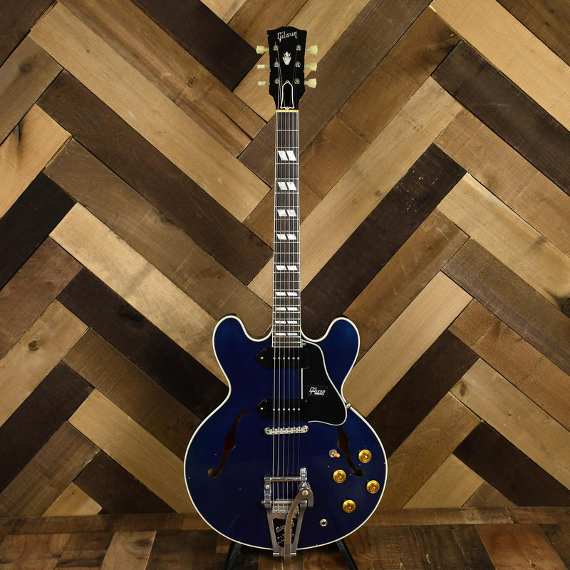 Gibson Custom Made 2 Measure ES 345 Aged Candy Apple Blue - Used
