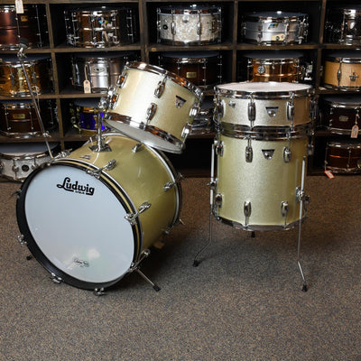 Ludwig 4 Piece 71' Standard - Silver Mist Sparkle - Used