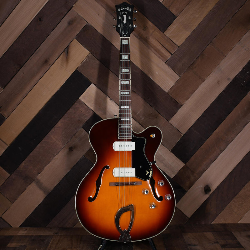 Guild Newark Street X-175 Manhattan Hollowbody Electric, Antique Burst