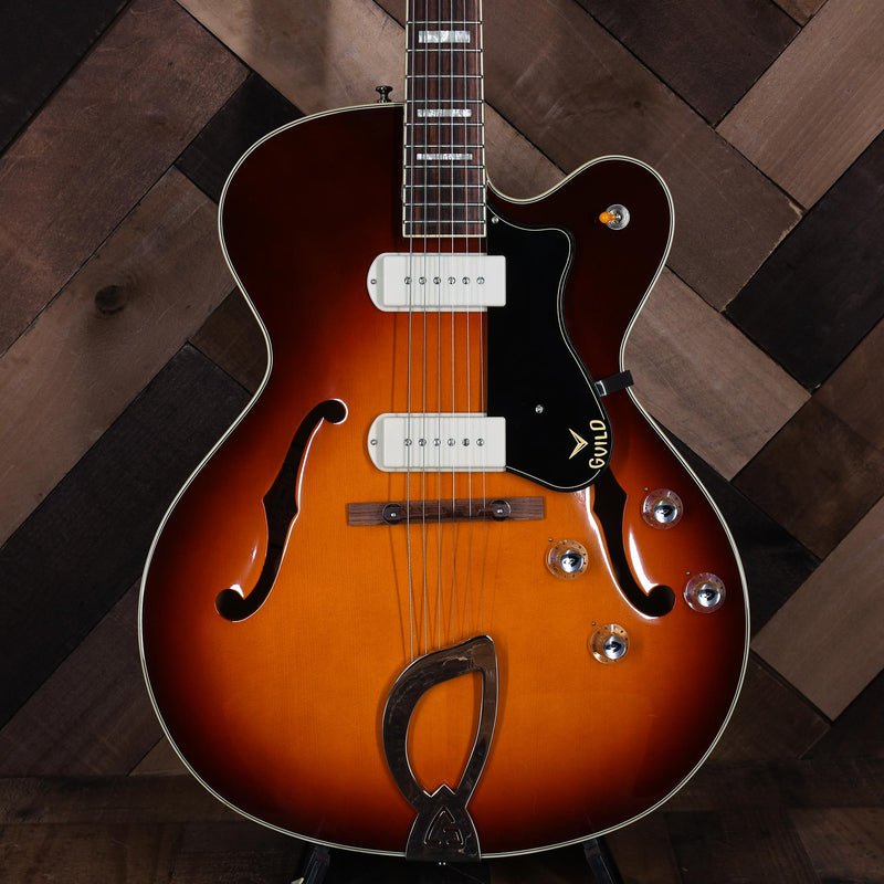 Guild Newark Street X-175 Manhattan Hollowbody Electric, Antique Burst