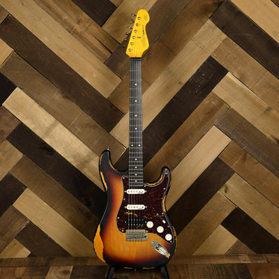 Vintage Icon Series Relic Strat 3-Tone Sunburst - Used