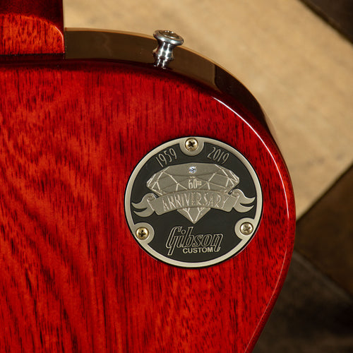 Gibson Custom 2019 60th Anniversary '59 Les Paul Electric Guitar, Deep Cherry Sunburst With OHC - Used