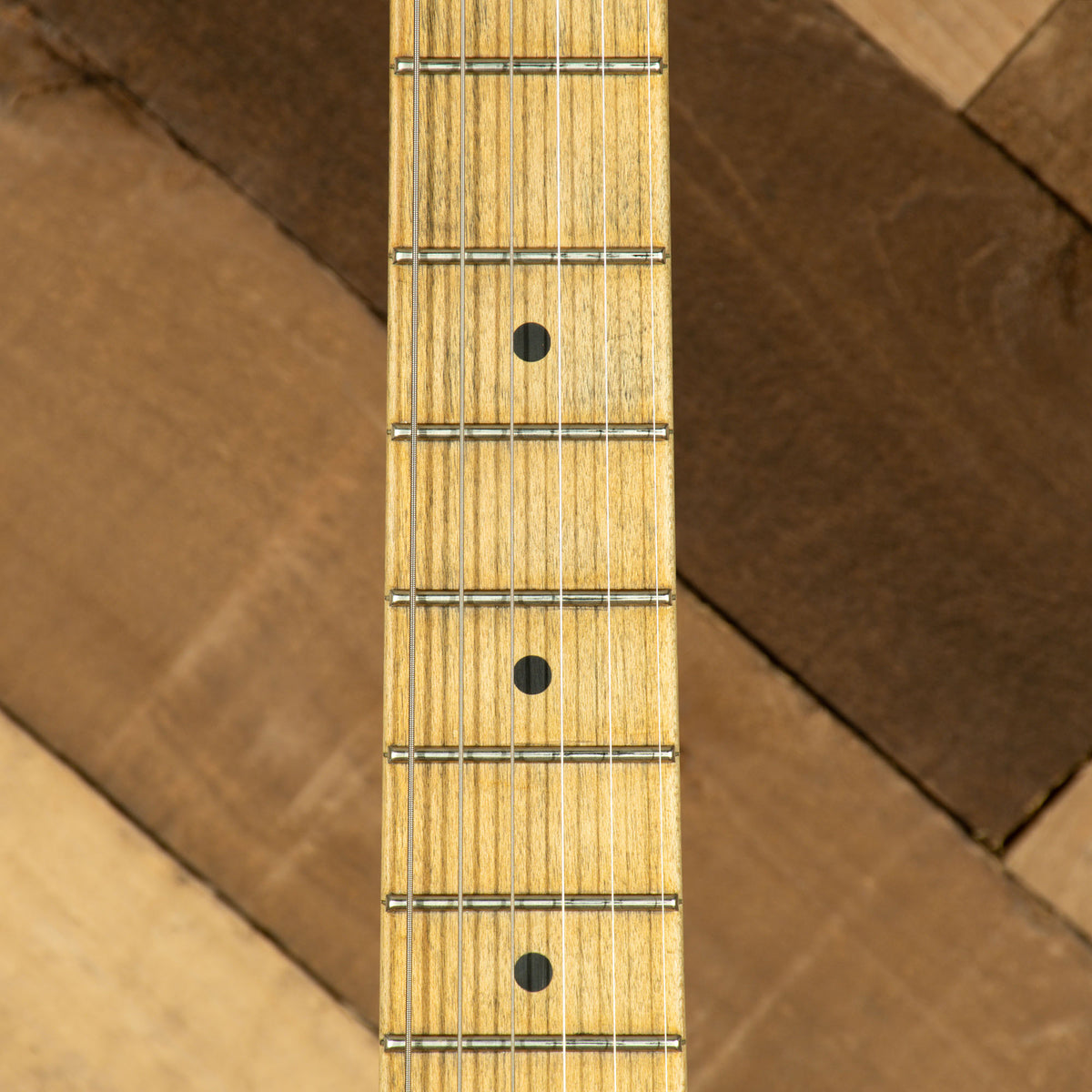 EVH 2019 Striped Series Frankie Electric Guitar, Red White & Black Stripes Relic With Gigbag - Used