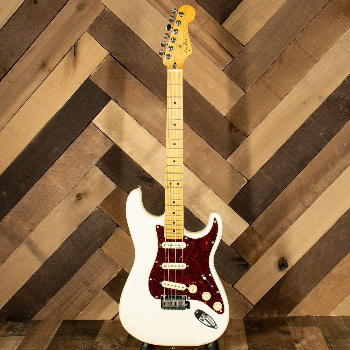 Fender 2021 Player Plus Stratocaster Electric Guitar, Olympic Pearl With Original Gigbag - Used