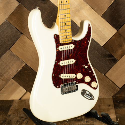 Fender 2021 Player Plus Stratocaster Electric Guitar, Olympic Pearl With Original Gigbag - Used