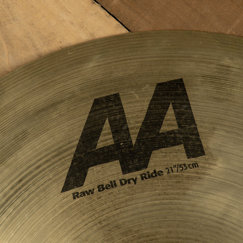 Sabian 21" AA Raw Bell Ride Cymbal - Used