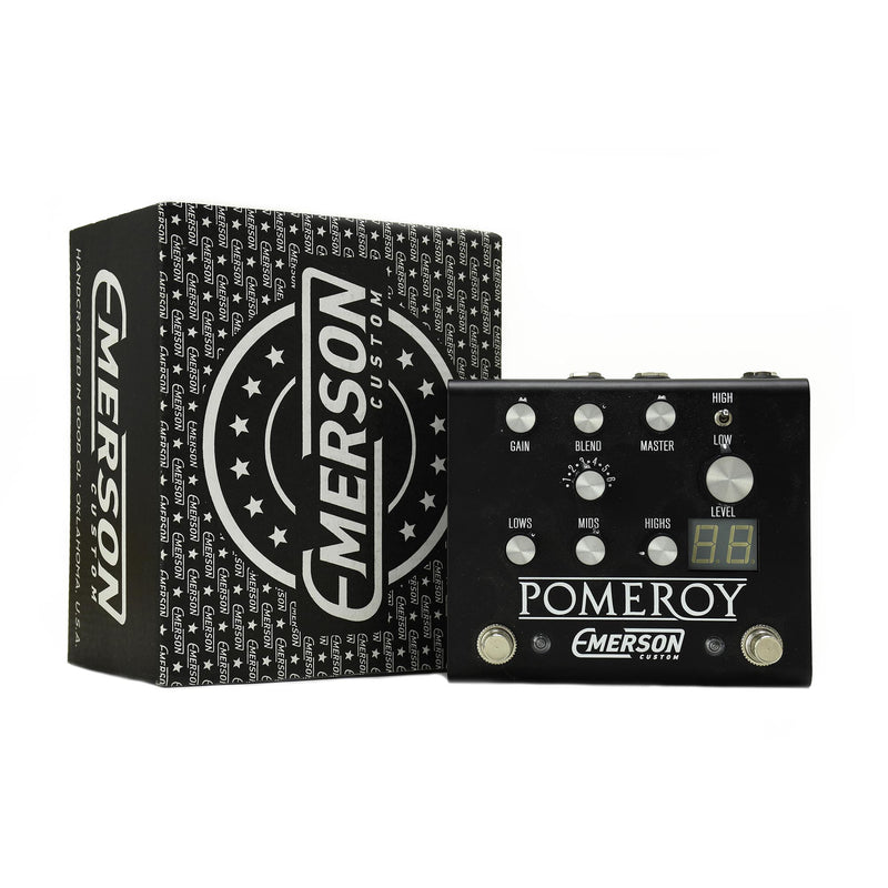 Emerson Custom Pomeroy Boost, Overdrive & Distortion Pedal, Black - Used