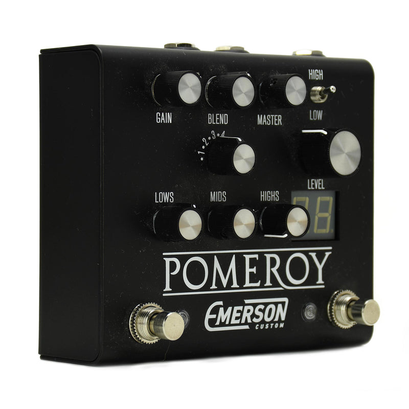 Emerson Custom Pomeroy Boost, Overdrive & Distortion Pedal, Black - Used