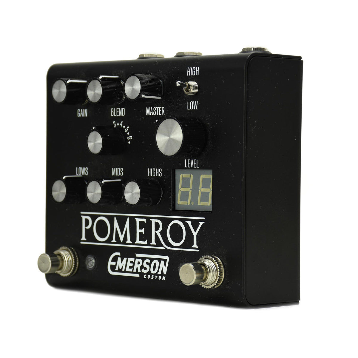 Emerson Custom Pomeroy Boost, Overdrive & Distortion Pedal, Black - Used