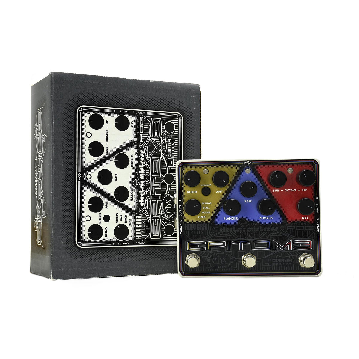 Electro Harmonix Multi-Effects Pedal: Micro Pog, Stereo Electric Mistress, Holy Grail Plus - Used