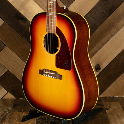 Epiphone 2020 USA Texan Acoustic Guitar, Vintage Sunburst With OHC - Used