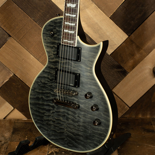 LTD 2021 EC-401QW Electric Guitar, Satin See-Thru Black - Used