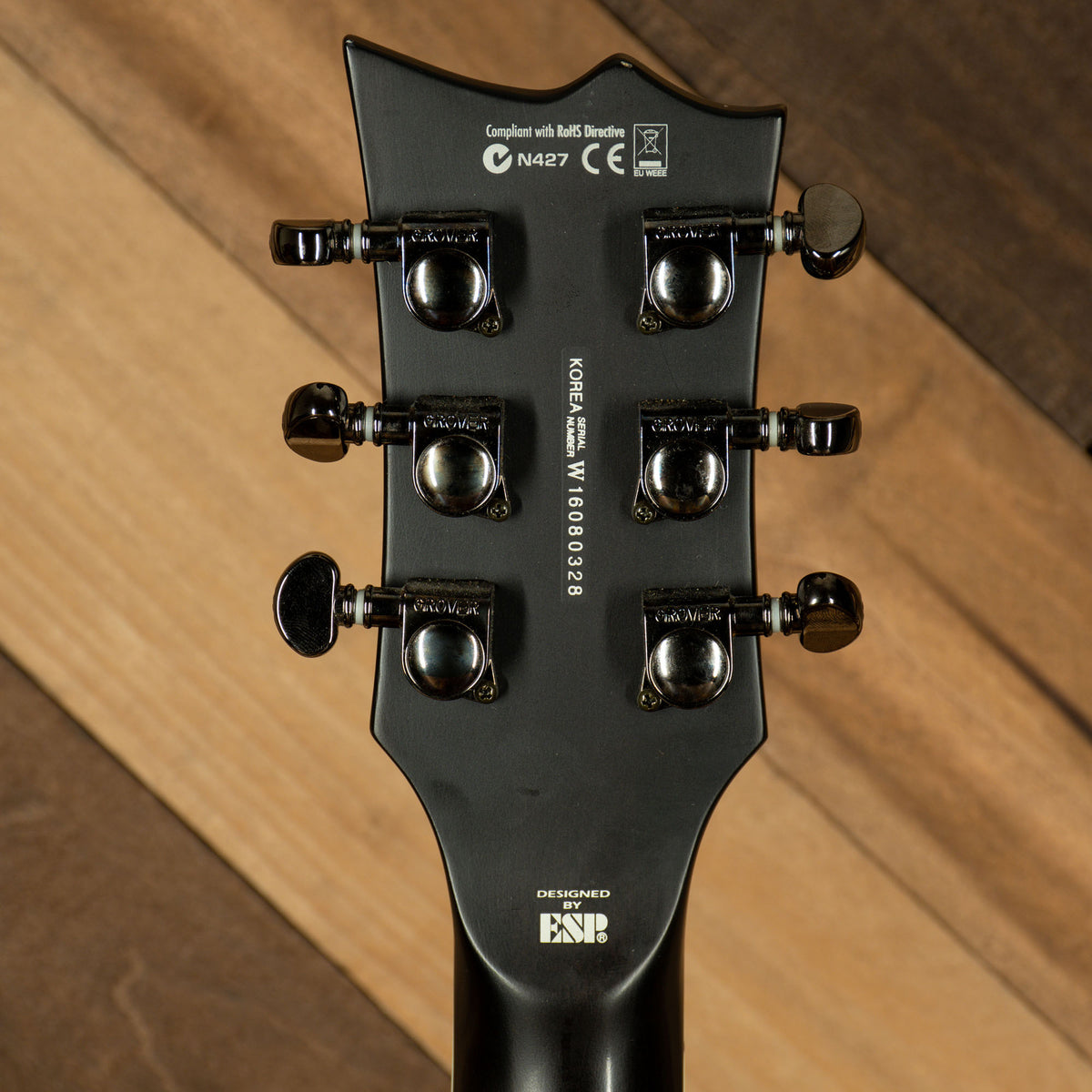 LTD 2021 EC-401QW Electric Guitar, Satin See-Thru Black - Used
