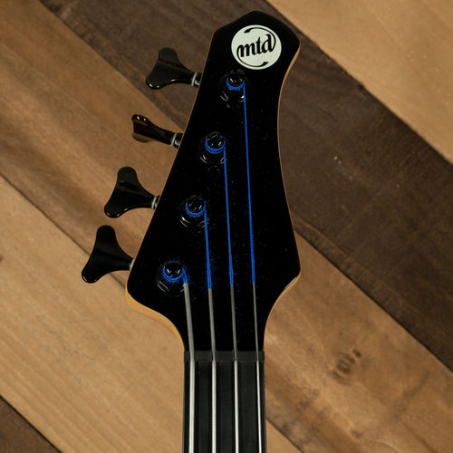 MTD 2003 Kingston Artist 4 Fretless Bass Guitar, Black - Used