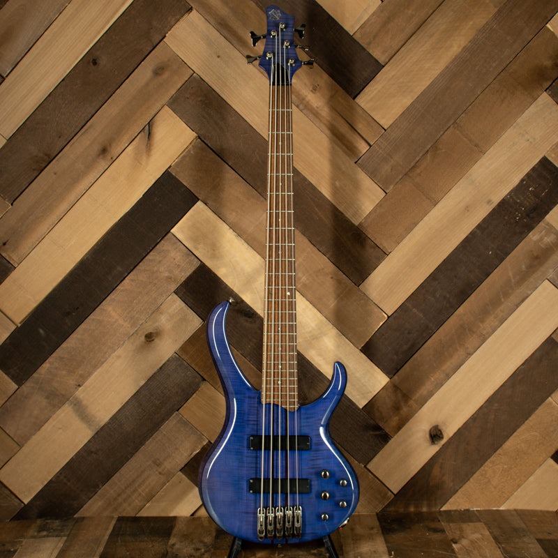 Ibanez 2008 BTB 575FM Bass Guitar, Blue Flame With HC - Used
