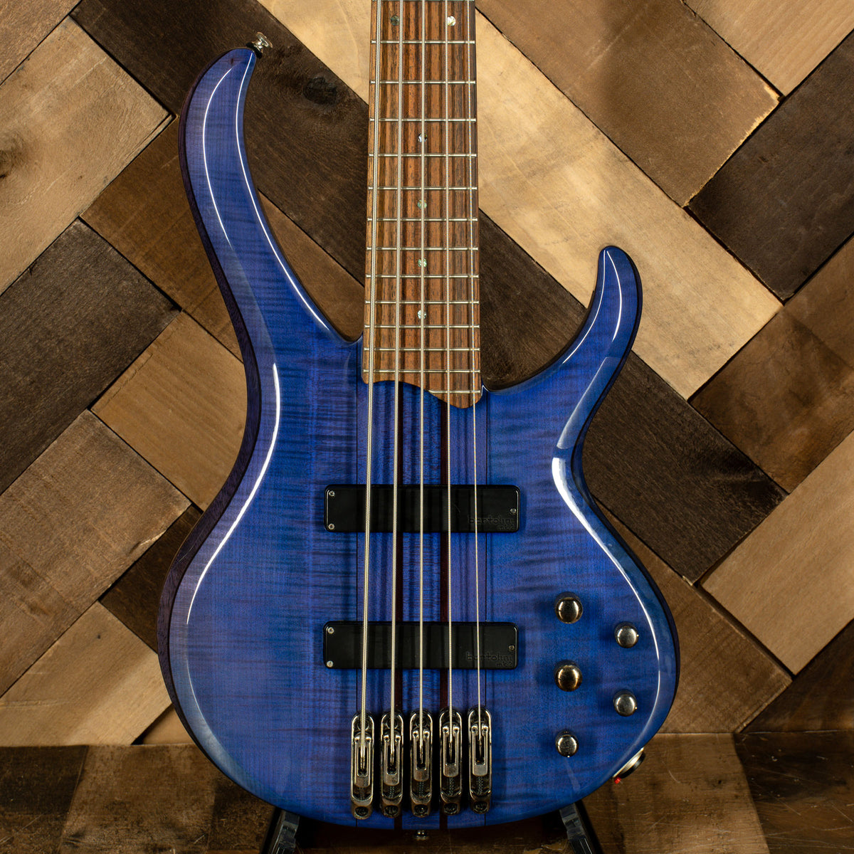 Ibanez 2008 BTB 575FM Bass Guitar, Blue Flame With HC - Used