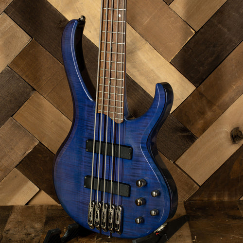 Ibanez 2008 BTB 575FM Bass Guitar, Blue Flame With HC - Used