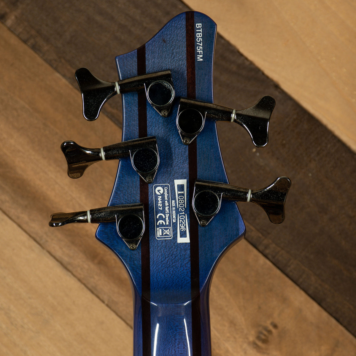 Ibanez 2008 BTB 575FM Bass Guitar, Blue Flame With HC - Used