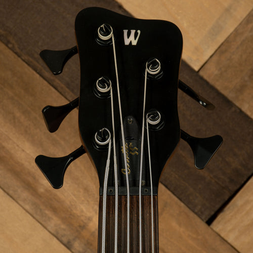 Warwick 2007 German Pro Series Corvette Double Buck 5 String Bass Guitar, Red Transparent Stain With Gig Bag - Used