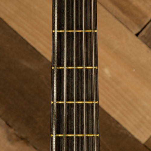 Warwick 2007 German Pro Series Corvette Double Buck 5 String Bass Guitar, Red Transparent Stain With Gig Bag - Used