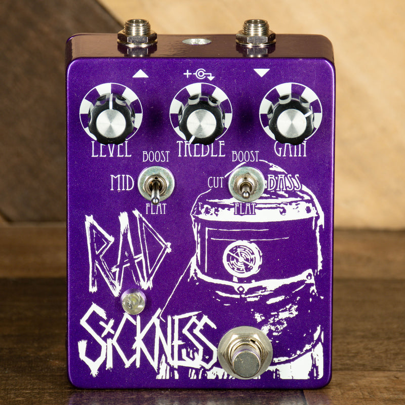 pedal rad Electrofoods Ultd Rad Sickness 3x Silicon Active Booster Effect Pedal