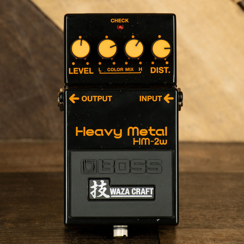 Statistikker vokal Merchandising Boss HM-2W Waza Craft Heavy Metal Distortion Effect Pedal - Used