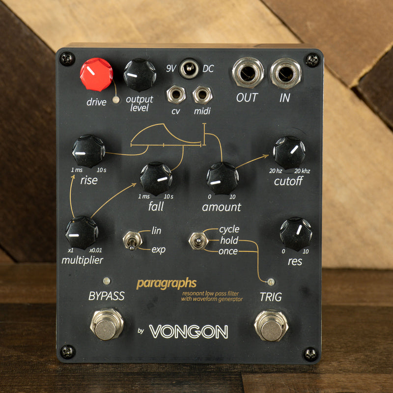 Vongon Paragraphs Resonant Low Pass Filter With Waveform Generator Effect Pedal - Used