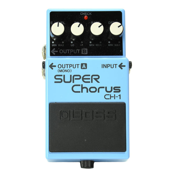 BOSS CH-1 SUPER Chorus 1989 W/Box Analog Blue Label VIntage