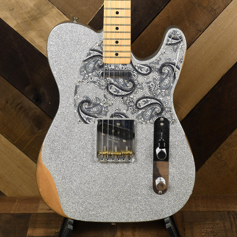 Fender Brad Paisley Road Worn Telecaster, Maple, Silver - Used