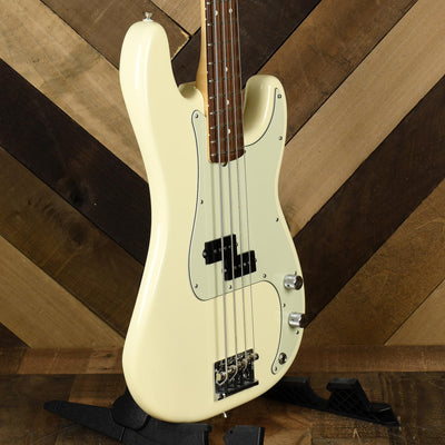 Fender American Professional Precision Bass, Rosewood, Olympic White - Used