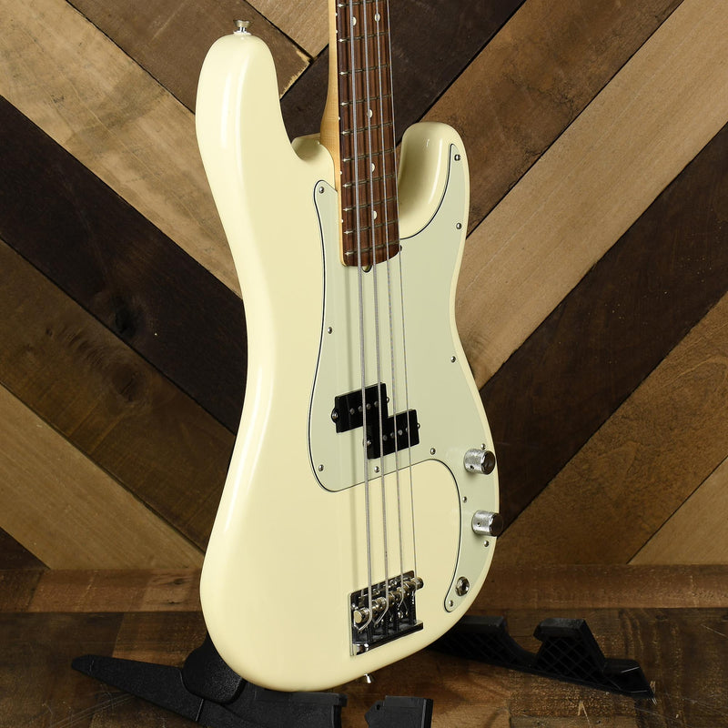 Fender American Professional Precision Bass, Rosewood, Olympic White - Used