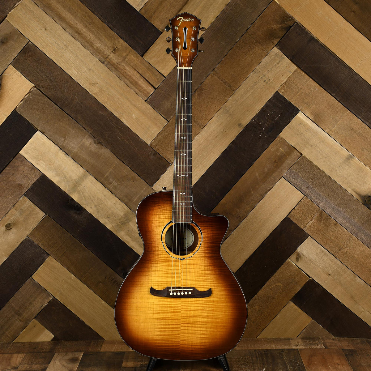 Fender FA-345CE Auditorium, 3-Tone Tea Burst - Used