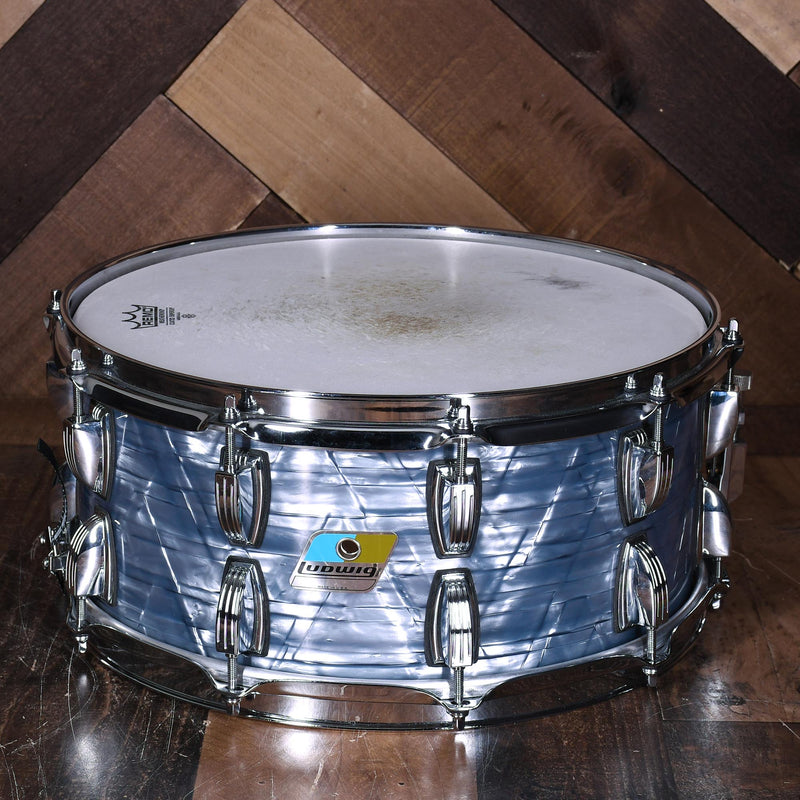 Ludwig Classic Maple 6.5x14 7-Ply Shell, Sky Blue Pearl - Used