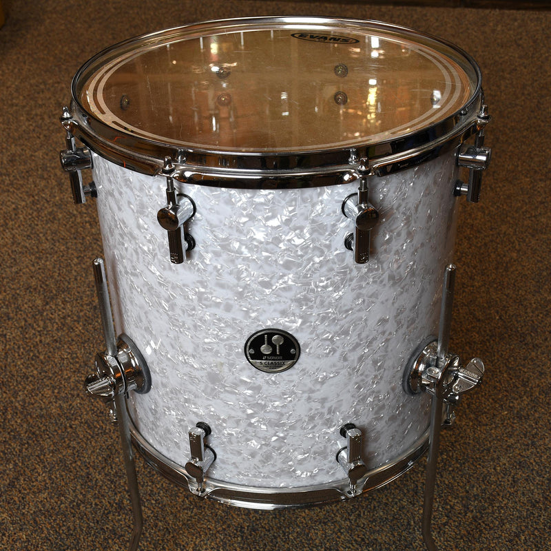 Sonor 4 Piece S Classix Birch White Marine Pearl - Used