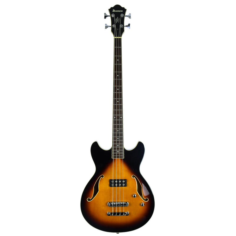 Ibanez ASB140BS Semi Hollow Bass Guitar Brown Sunburst With Bag - Used