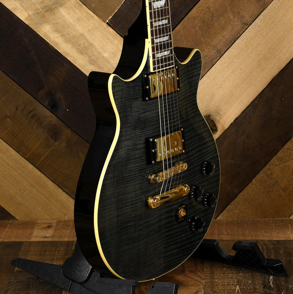 Epiphone Genesis Charcoal Flame With Coffin Case - Used