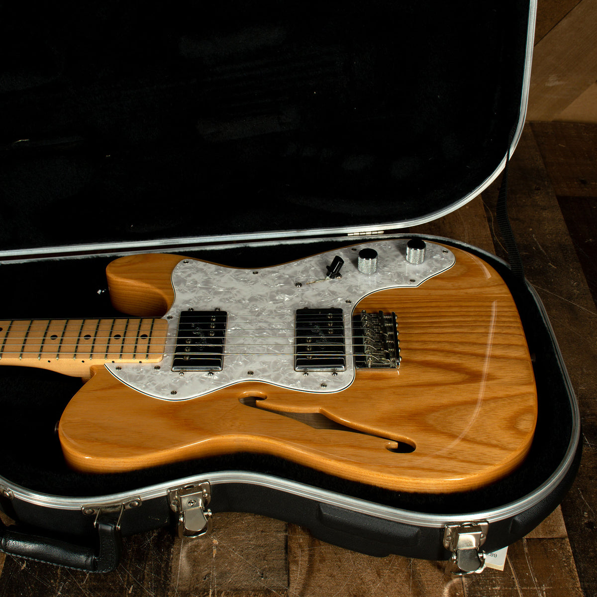 2008 Fender '72 Telecaster Thinline Deluxe Electric Guitar, Natural with HC - Used
