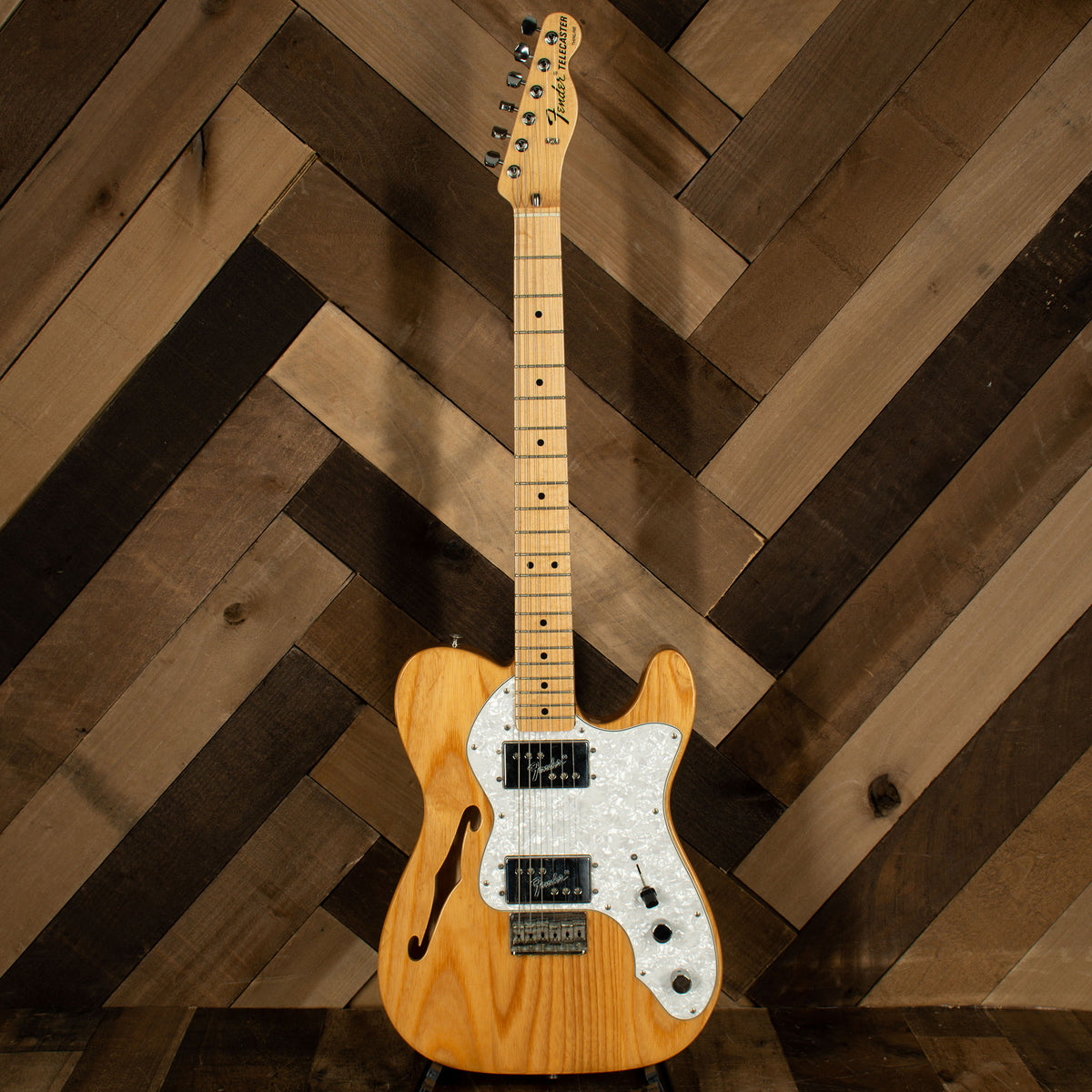 2008 Fender '72 Telecaster Thinline Deluxe Electric Guitar, Natural with HC - Used