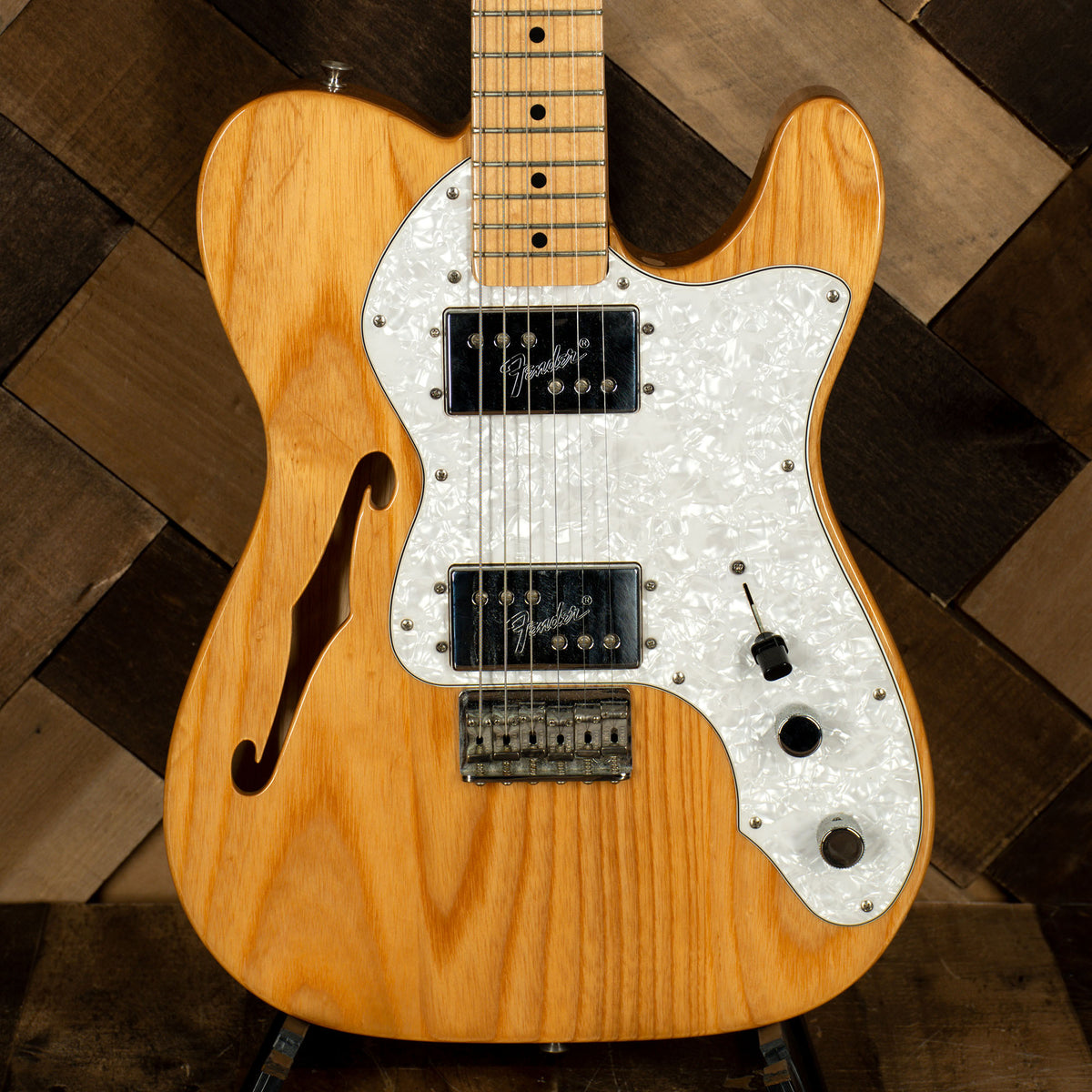2008 Fender '72 Telecaster Thinline Deluxe Electric Guitar, Natural with HC - Used