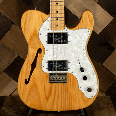 2008 Fender '72 Telecaster Thinline Deluxe Electric Guitar, Natural with HC - Used