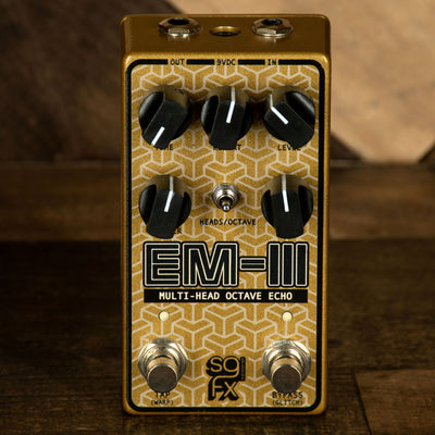 SolidGoldFX EM-III Multi Head Octave Echo Effect Pedal - Used