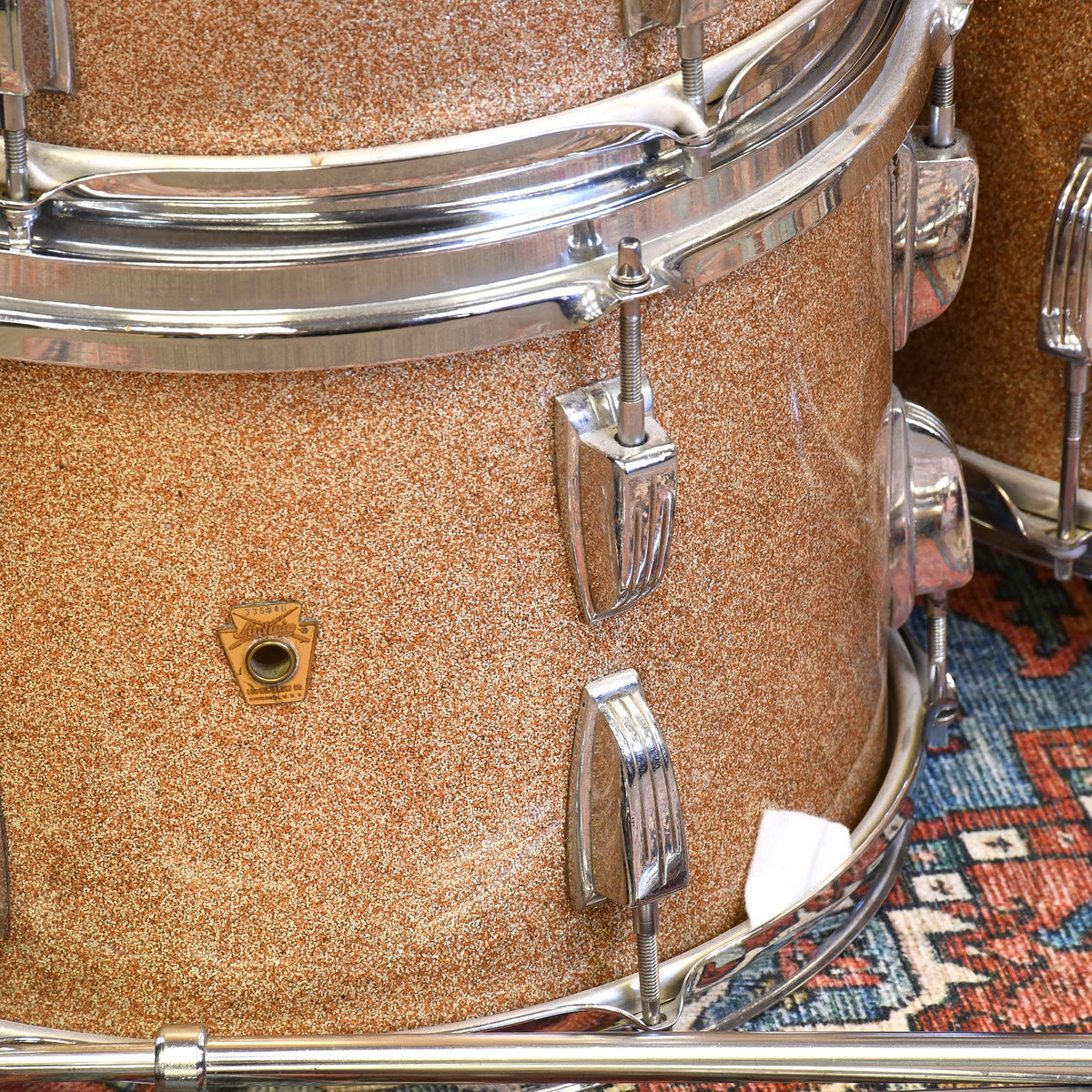 Ludwig 1960s Era Super Classic 5 Piece Set Pink Champagne, 22, 16, 13, 13, 12 - Used