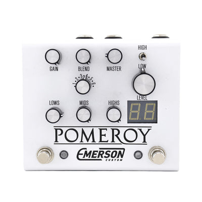 Emerson Custom Pomeroy Boost, Overdrive & Distortion Pedal, White - Used