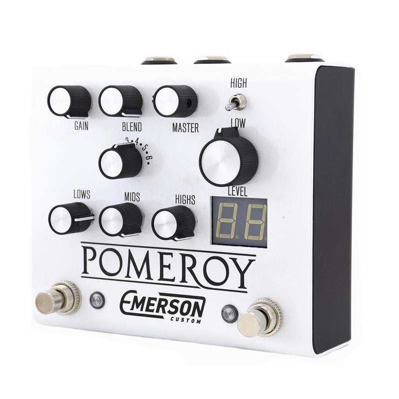Emerson Custom Pomeroy Boost, Overdrive & Distortion Pedal, White - Used