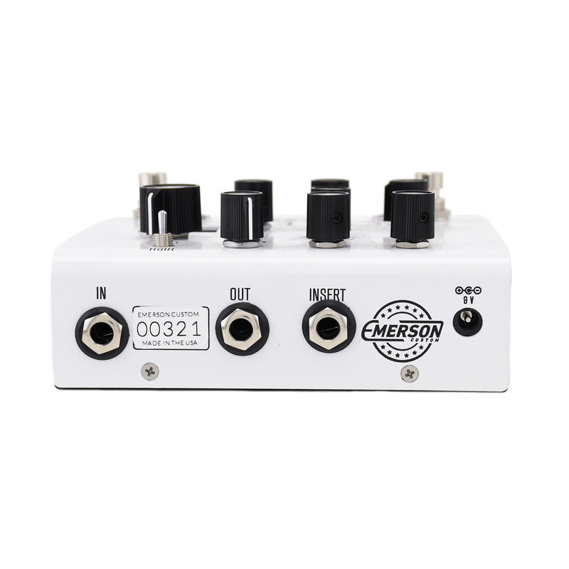 Emerson Custom Pomeroy Boost, Overdrive & Distortion Pedal, White - Used
