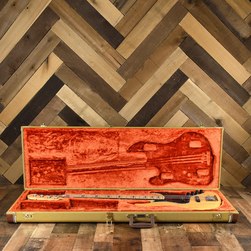 Fender Deluxe Active Jazz Bass Natural Ash With Tweed Case - Used