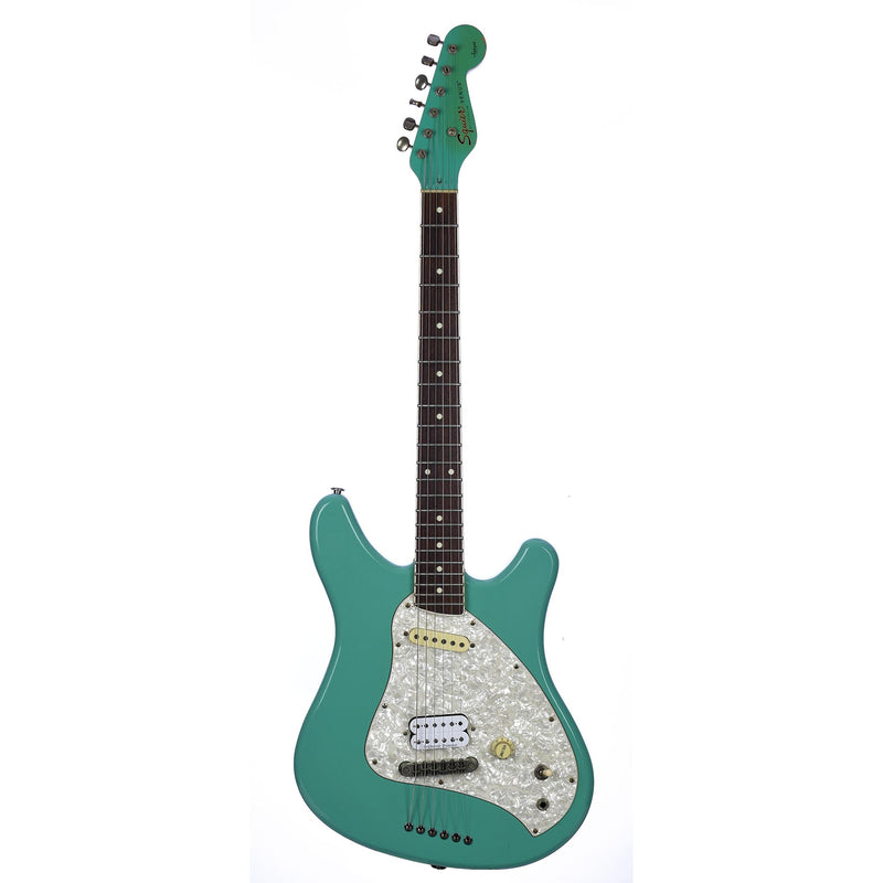 Squier 1997 CIJ Venus Surf Green With Seymour Duncan JB Humbucker - Used
