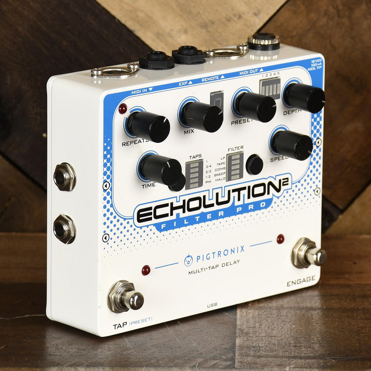 Pigtronix Echolution Filter Pro Multi-Tap Delay - Used