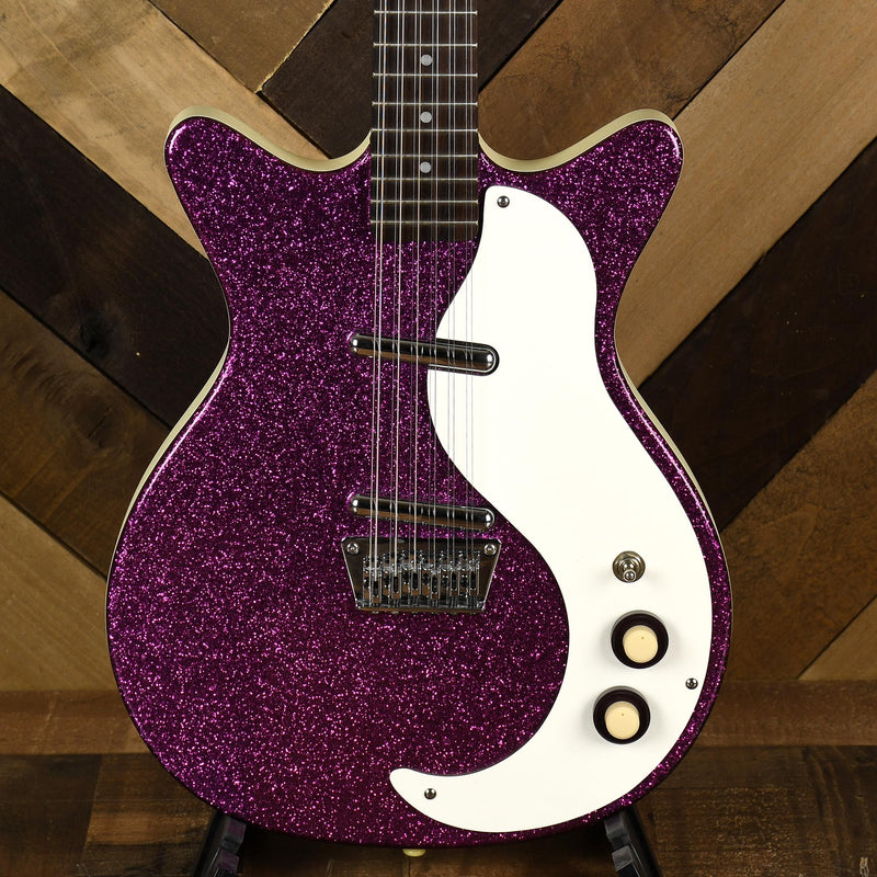 Danelectro DC-12 12 String Electric Purple Sparkle With Tweed GB - Used